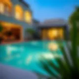 Elegant swimming pool design in a Dubai backyard