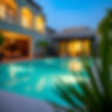 Stylish Pool Design in Dubai Elegant swimming pool design in a Dubai backyard