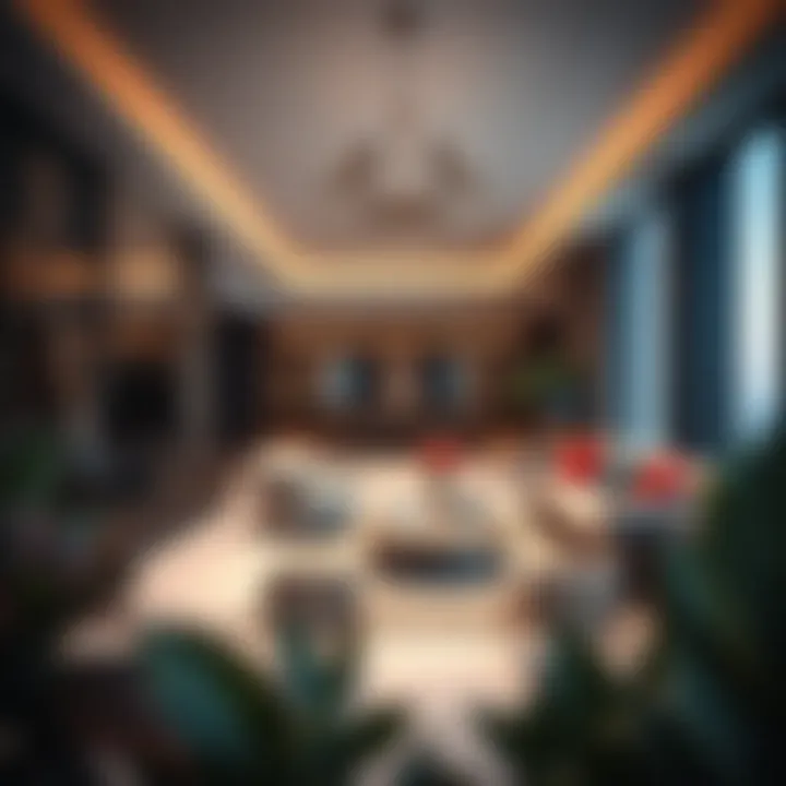 Elegant Apartment Interior in D1 Tower Luxurious interior of a D1 Tower apartment showcasing elegant furnishings