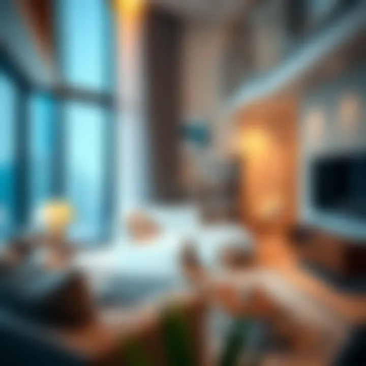 Cozy Living Space in a Modern Dubai Apartment Cozy living space in a modern Dubai apartment