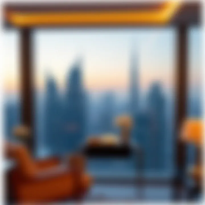 Stunning Skyline View from a Dubai Rental Apartment Stunning skyline view from a Dubai rental apartment