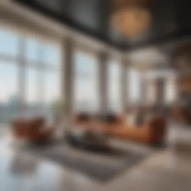 Luxurious living space inside Damac Heights