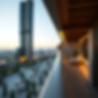 Architectural Details of Desert Sun Tower Close-up view of the architectural details of the Desert Sun Tower