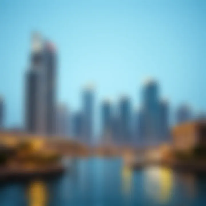 Modern Architecture of Dubai Creek Harbour Skyline view of Dubai Creek Harbour showcasing modern architecture