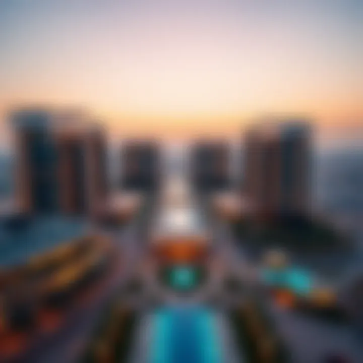 Panoramic view of Dubai South Residence showcasing modern architecture