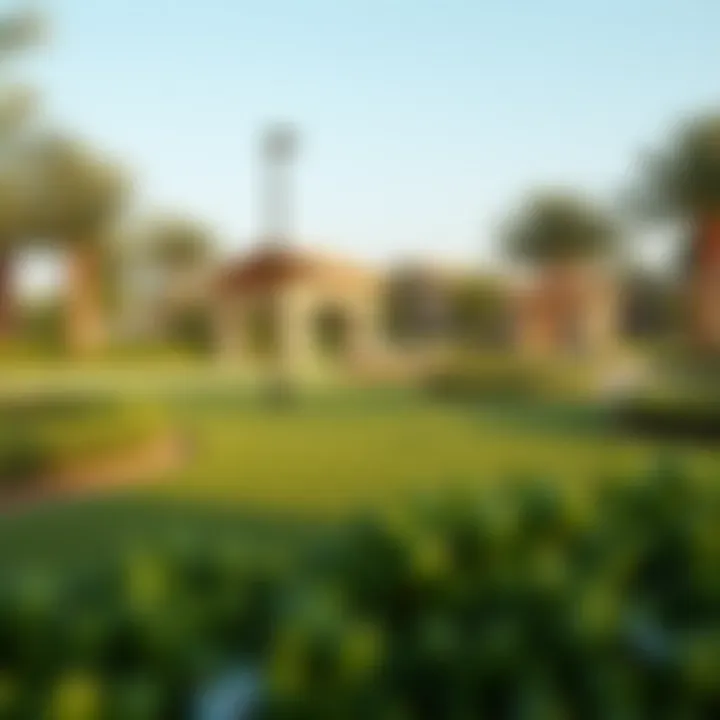 Landscaped Park in Dubai South A beautifully landscaped park in Dubai South offering leisure and recreational space