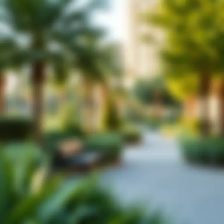 Lush parks and recreational areas in Dubai South Residence