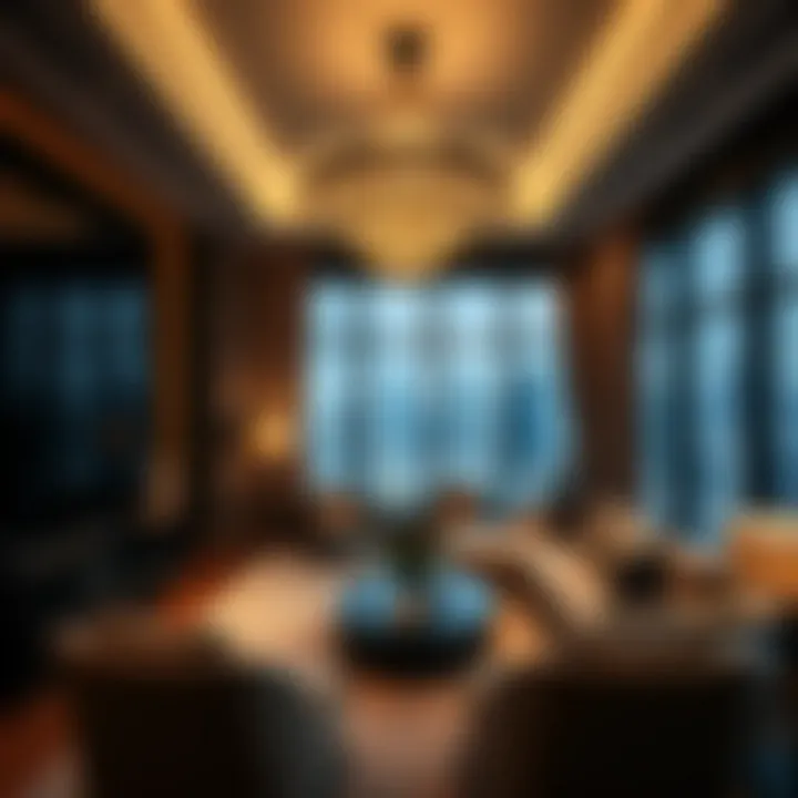 Luxurious Interior of Dubai Apartments Luxurious interior design of a luxury apartment in Dubai