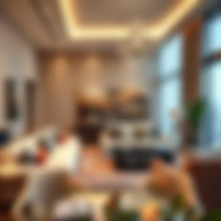 Luxurious Interior of Elysium 1 Residence Elegant living space inside Elysium 1 Residence decorated with luxury furnishings