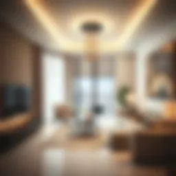 Luxurious living room in ELZ Residence