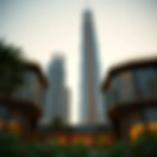 Stunning view of Escan Tower's architectural design