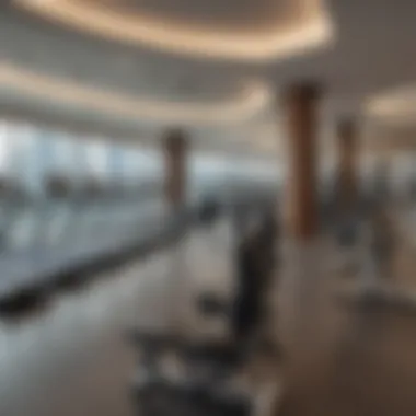 Fitness center facilities at Etihad Plaza