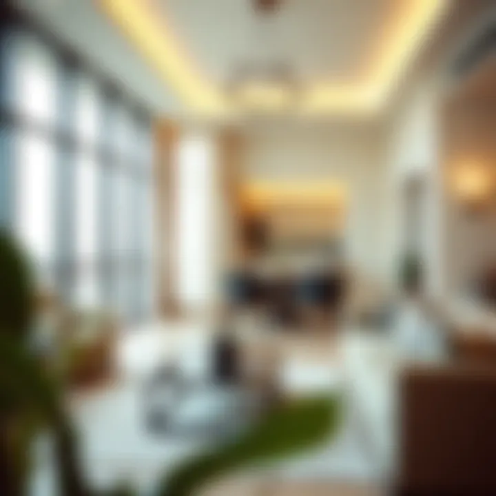 Spacious Living in Al Quoz Modern flat interior in Al Quoz showcasing spacious living area