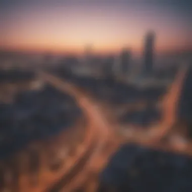 A panoramic view of Deira showcasing its unique skyline