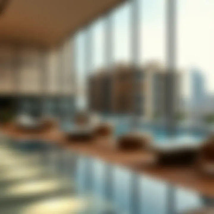 Luxurious Amenities in Dubai Luxurious amenities in a Dubai apartment complex