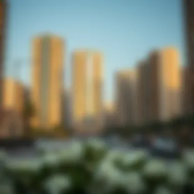 Diverse Apartment Buildings in International City An overview of various apartment buildings reflecting the diversity of Dubai's International City