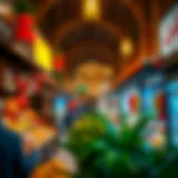 Vibrant marketplace ambiance at Lulu Souk Warsan