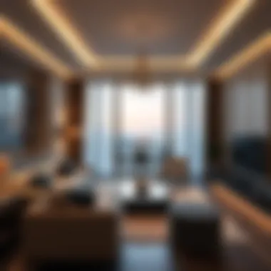 Luxurious interior of a Marina Residence apartment