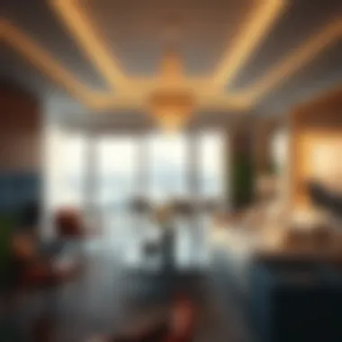 Luxurious Living Room in Marina Suite Luxurious living room interior of a Marina Suite