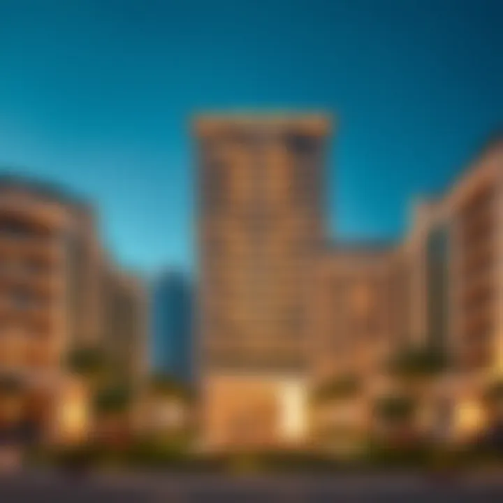 Architectural Marvel of Misk 1 Stunning architectural design of Misk 1 showcasing modern residential aesthetics