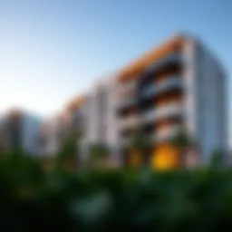 Stunning exterior view of Montrell by Azizi showcasing modern architecture