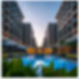 Architectural Elegance of Nakheel Apartments Stunning exterior view of Nakheel Apartments showcasing modern architecture