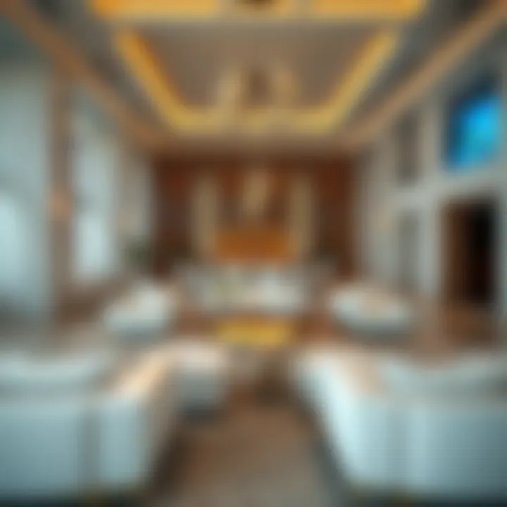 Elegant Lounge Space Showcasing Luxury Luxurious lounge area at Nikki Beach Aldar