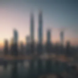 Stunning skyline view of One Business Bay showcasing modern architecture