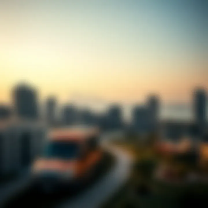 Park Heights Skyline Panoramic view of Park Heights skyline showcasing contemporary architecture