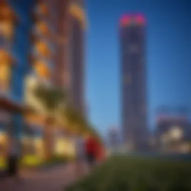 Vibrant community lifestyle and recreational spaces surrounding Park Towers