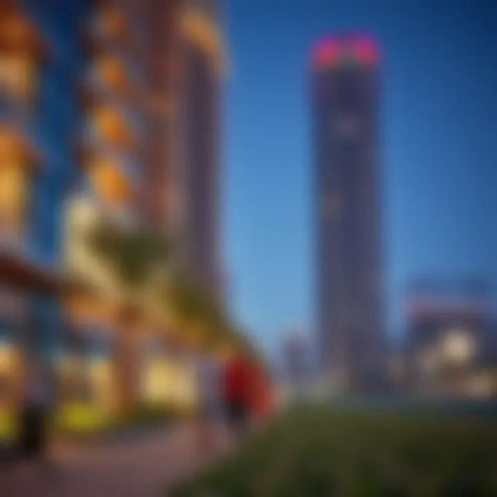 Vibrant community lifestyle and recreational spaces surrounding Park Towers