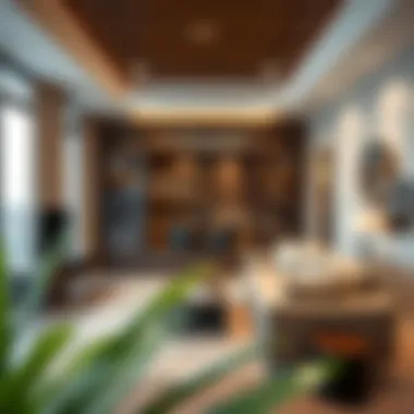 Comfortable Partitioned Living Arrangement Cozy living space showcasing partitioned layout