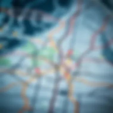 Detailed map highlighting metro stations in relation to production cities