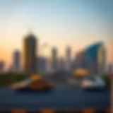 Vibrant skyline of Qusais Industrial Area Five showcasing modern architecture