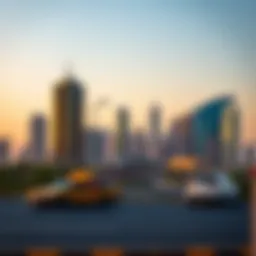 Vibrant skyline of Qusais Industrial Area Five showcasing modern architecture