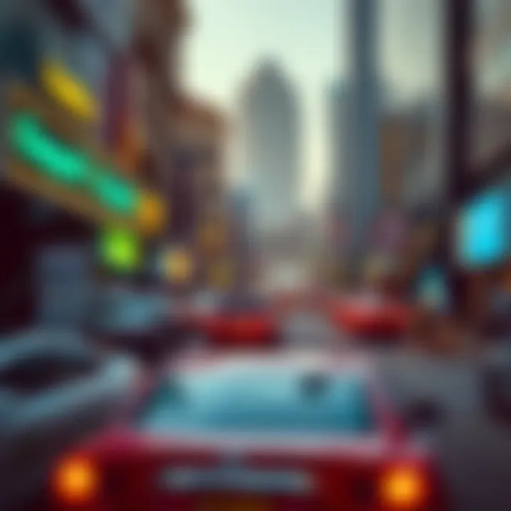 The Lively Streets of Deira Vibrant street scene representing Deira's lively atmosphere.