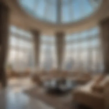 Luxurious interior of a residence in Burj Khalifa