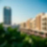 Scenic view of Discovery Gardens showcasing diverse architecture