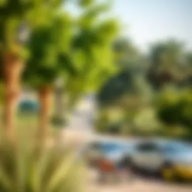 Green Spaces and Parks in Mirdif Community park in Mirdif offering recreational space