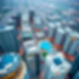 Aerial Perspective of Safeer Khalifa City Aerial view of Safeer Khalifa City showcasing its modern architecture