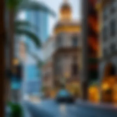 Panoramic View of Salah Al-Din Street A panoramic view of Salah Al-Din Street showcasing its blend of architecture and culture