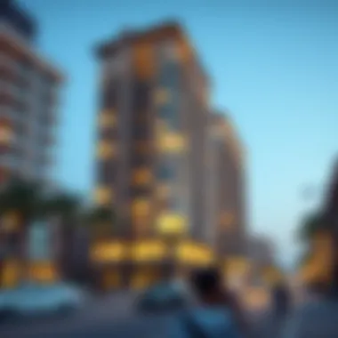 Real Estate Opportunities on Salah Al-Din Street Real estate opportunities along Salah Al-Din Street visualized with modern developments and residential spaces