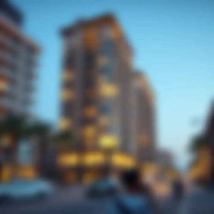 Real Estate Opportunities on Salah Al-Din Street Real estate opportunities along Salah Al-Din Street visualized with modern developments and residential spaces