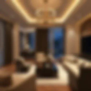 Luxurious Living Room in Dubai Service Apartment Luxurious service apartment living room in Dubai