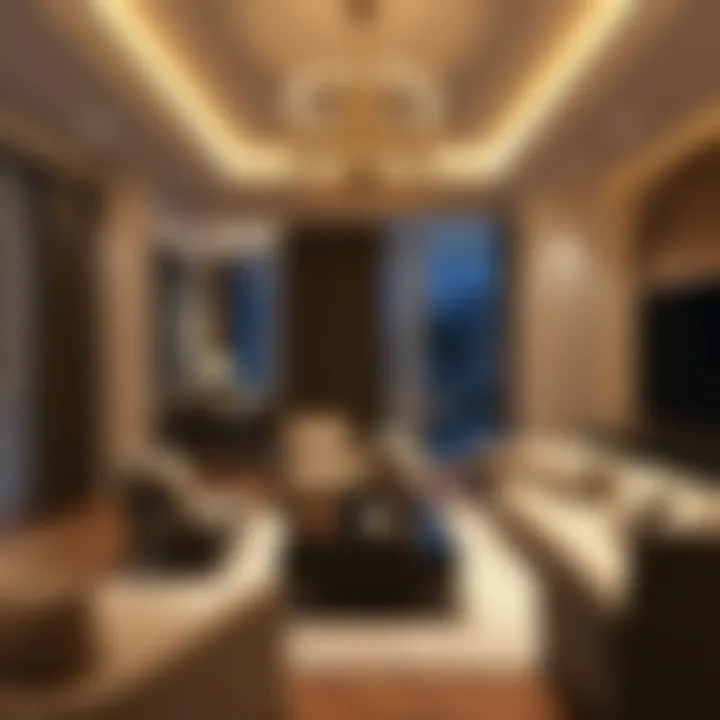 Luxurious Living Room in Dubai Service Apartment Luxurious service apartment living room in Dubai