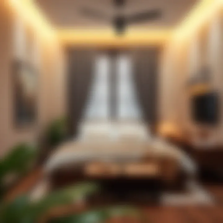 Stylish Shared Bedroom Design Cozy shared bedroom setup with stylish decor