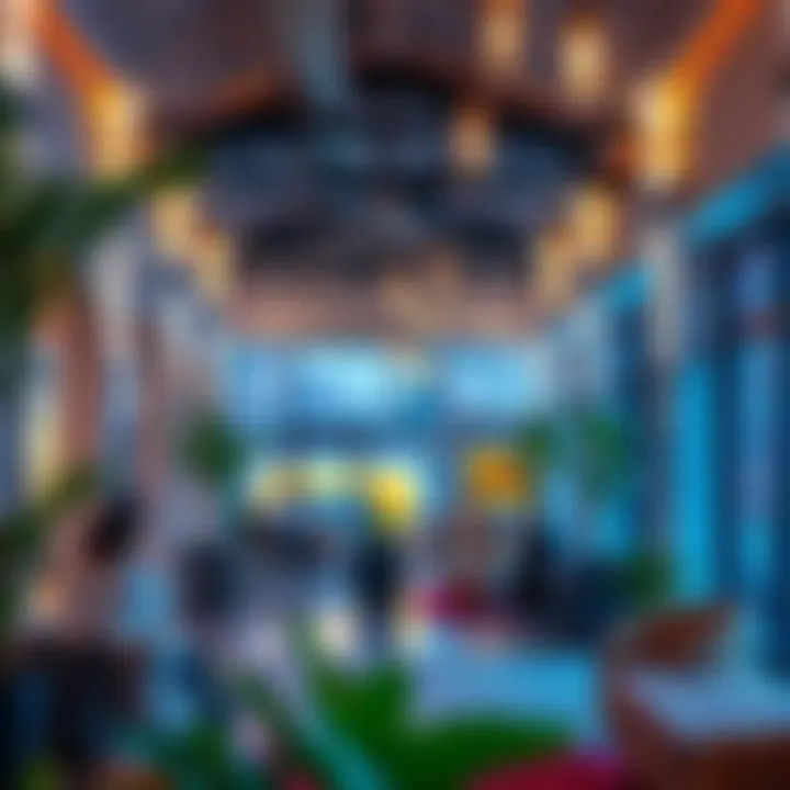 A vibrant community space illustrating lifestyle in Silicon Oasis