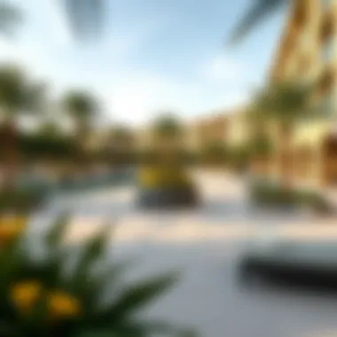 A scenic outdoor area within Silicon Oasis reflecting tranquility and recreation