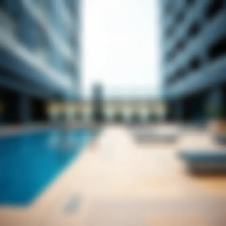 Amenities offered at Silicon Residence 2, including a swimming pool and gym