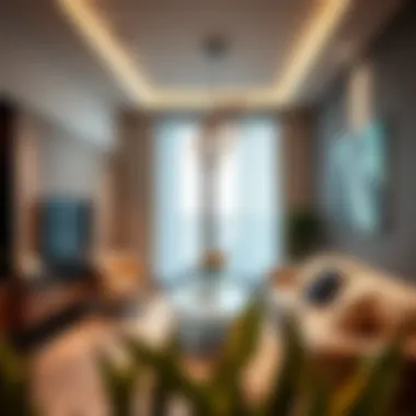 Modern interior design of a living space in Silicon Residence 2